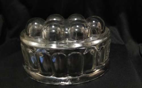 Vintage glass jelly mould in perfect condition