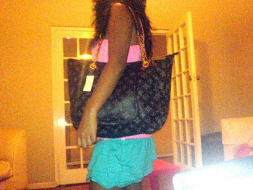 LEATHER LOUIS VUITTON BAG