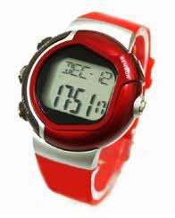 Heart Rate Calorie Monitor Sport Watch Pulse Counter: RED