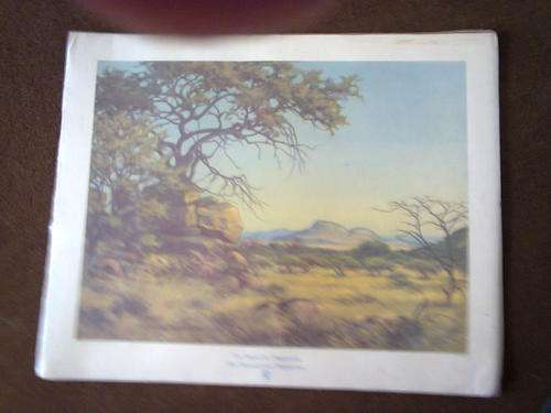 PRINT OF PAINTING BY ERICH MAYER "The Bushveld Near Potgietersrust"