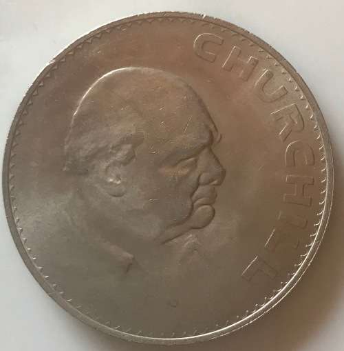 1965 Sir Winston Churchill Commemorative Crown Coin 1874 Elizabeth II. UNC (Value: R150)   a BEAUTY!