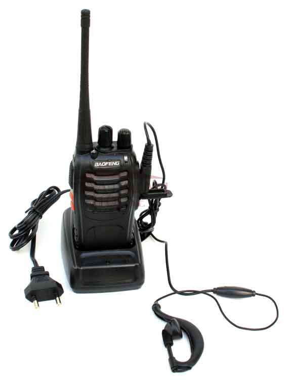 PORTABLE TWO-WAY RADIO -- VHF/UHF FM TRANSCEIVER -High Illumination flash light!