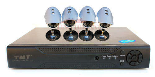 4 Camera Security Recording System With Intenet and 3G Phone Viewing