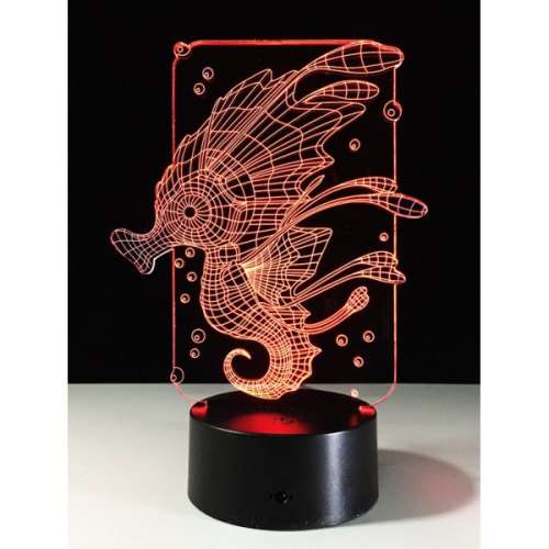 Sea horse USB/Battery 3D LED Light Colorful Touch Control Night Light