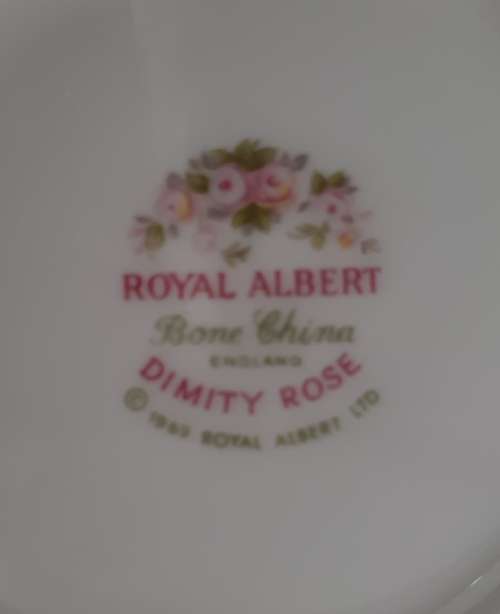 Royal Albert "Dimity Rose" Cup and Saucer