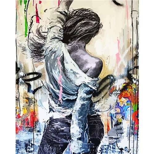 DIY Paint By Numbers Kit - Graffiti Girl