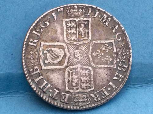 1711 Anna British shilling