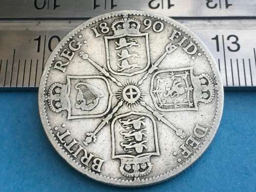 1890 Queen Victoria Florin