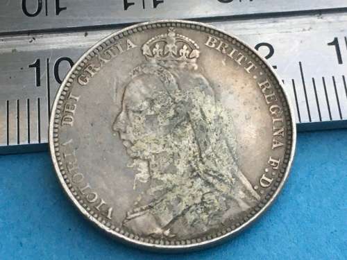 1889 Queen Victoria Shilling