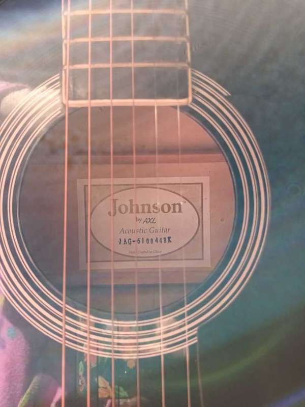 Johnson by axl acoustic guitar jg-610-B with Fishman Classic 4 electric pickup