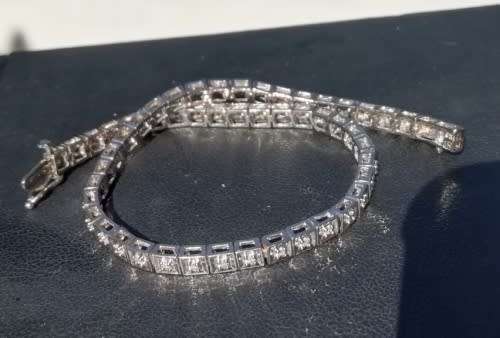 DIAMOND TENNIS BRACELET - 56 DIAMONDS!