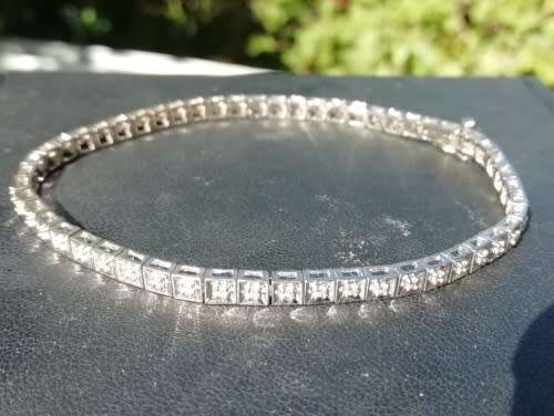 DIAMOND TENNIS BRACELET - 56 DIAMONDS!