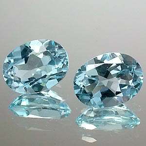 EXQUISITE  Set of 2   Ocean Blue  TOPAZ  !!!