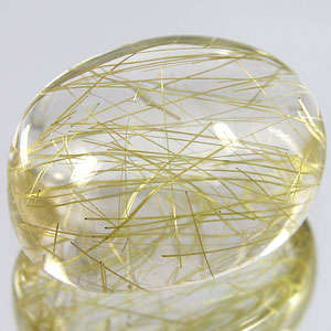 Exceptionally unique 6.90cts RUTILE  NEEDLE  QUARTZ!