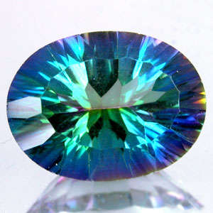 DAZZLING  11.85cts MYSTIC RAINBOW  TOPAZ!