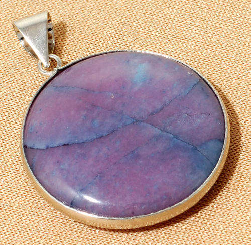 ENCHANTING Genuine Purple Chalcedony gemstone Pendant!