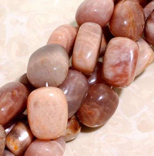 EXQUISITE  Genuine SUNSTONE gemstone beads!