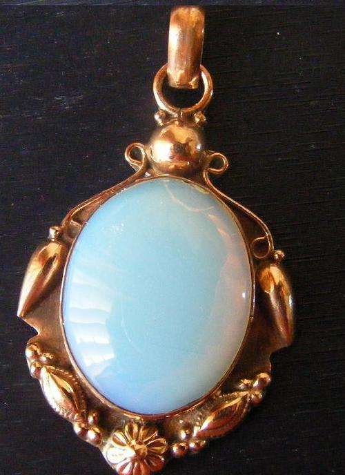 BEYOND STUNNING! Copper OPALITE gemstone Pendant!