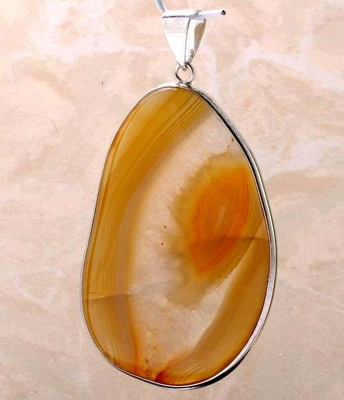 UNIQUE CRAZY LACE AGATE gemstone Pendant!