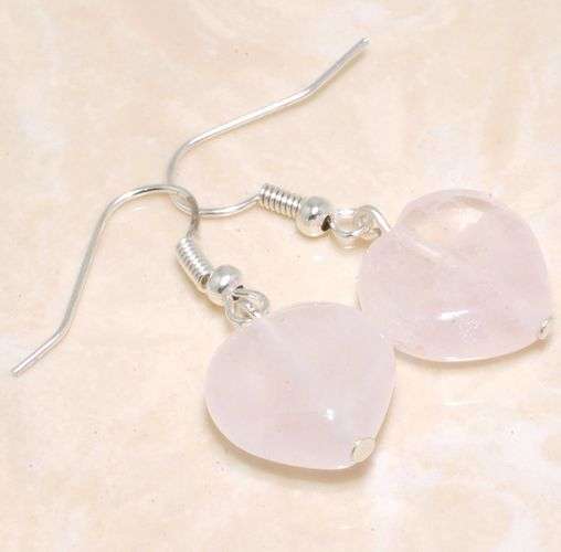 Soft and Tender Genuine ROSE QUARTZ Earrings!