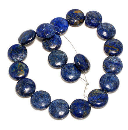 GORGEOUS Pyrite in LAPIS LAZULI  beads!
