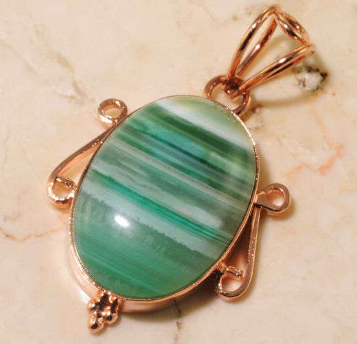 Unique MADAGASCAN Banded AGATE Pendant!