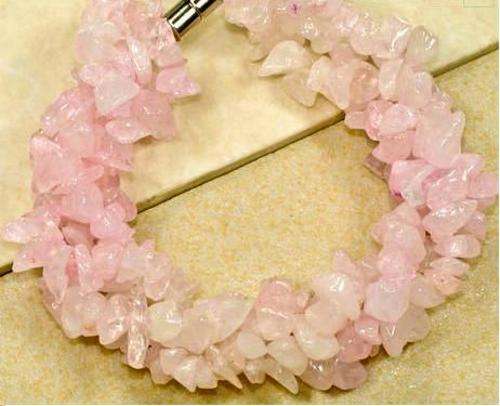 EYE-CATCHING  Authentic  ROSE QUARTZ gemstone Bracelet!