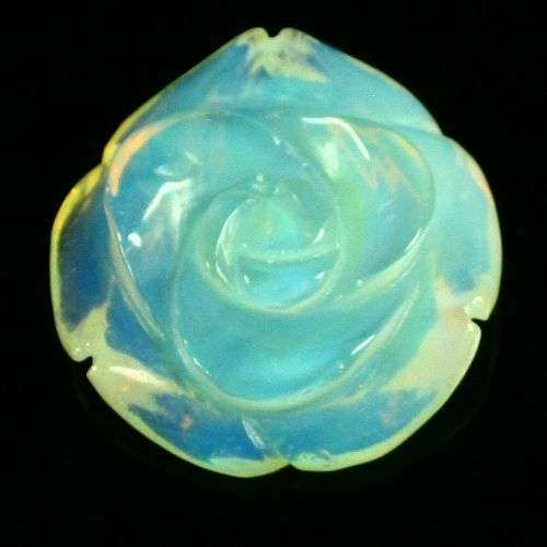 UNIQUE  Genuine CARVED OPALITE flower!!  Beyond  STUNNING!!