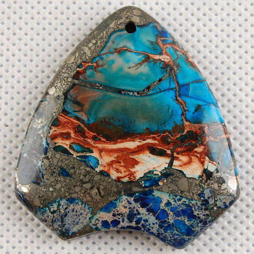 UNIQUE Rhapsody in Blue  Sea Sediment  JASPER gemstone!