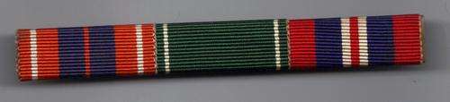 Medal ribbon bar (Pro Patria,10yr Good Service and BWM)
