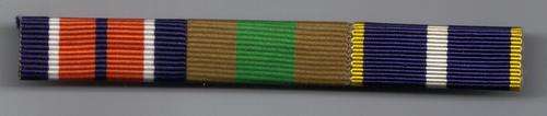 Medal ribbon bar (GSM10yr Good Service and Naval Cadet 10 yr service)