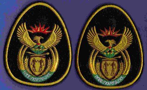 (19) SA Army post 2002 WO1 service dress pair