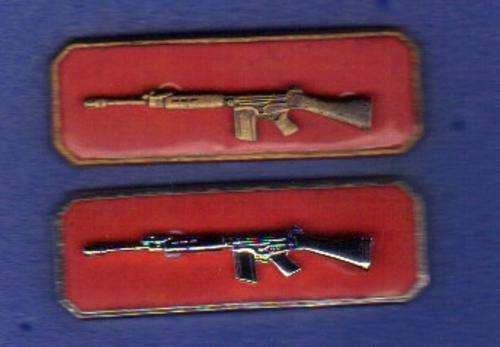(67) SA Army Marksman set of 2 qualification badges.