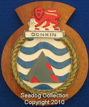 (218) SA Navy obsolete ships badge "SAS Donkin"