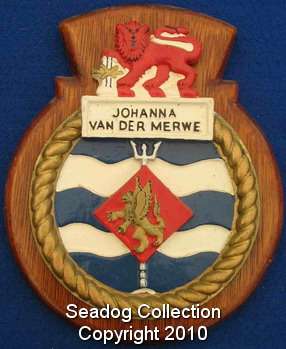 (224) SA Navy obsolete ships badge "SAS Johanna van der Merwe"
