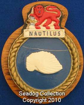 (248) SA Navy obsolete ships badge SAS Nautilus