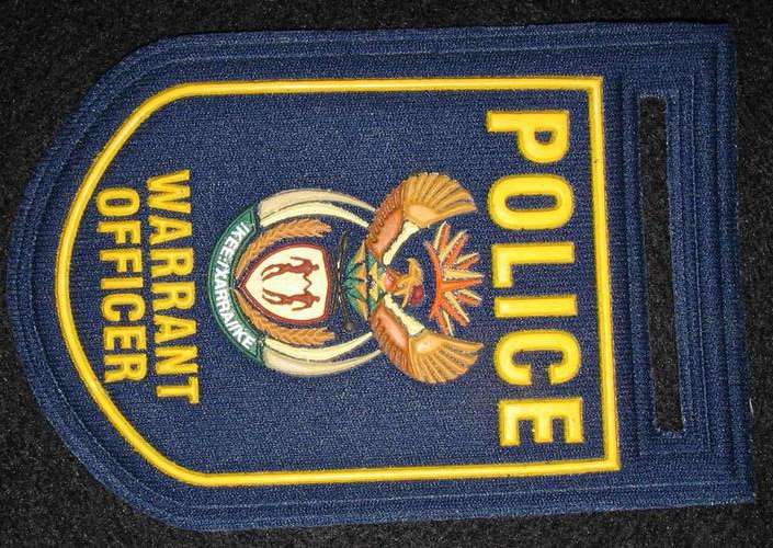 SAPS Very scarce new rank badges for Warrant Officer (single)