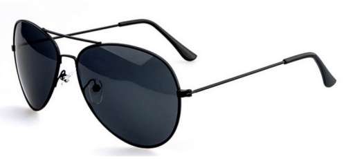 Lot 6 x Aviator style Sunglasses (Blue Black frame)