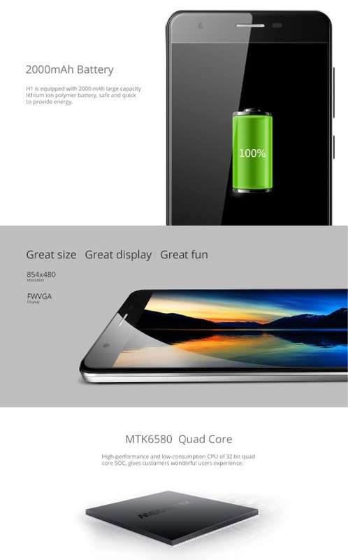 Haweel H1 3G Android 5.1 Smartphone