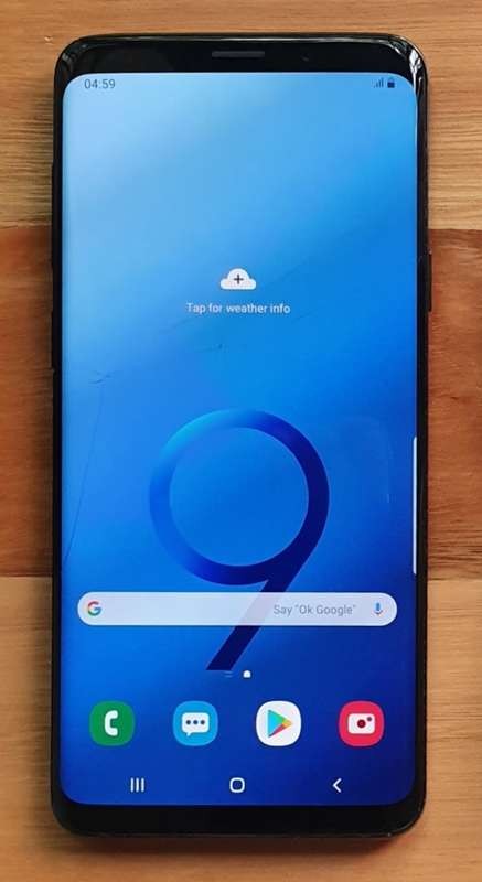 Samsung S9 Plus 128GB (NOTE SCREEN TOP GLASS CRACKED)