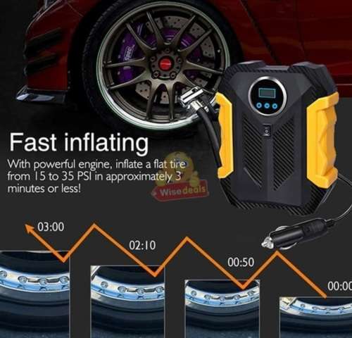 12V Electric Car Tire Air Pump Digital Portable Tire Compressor