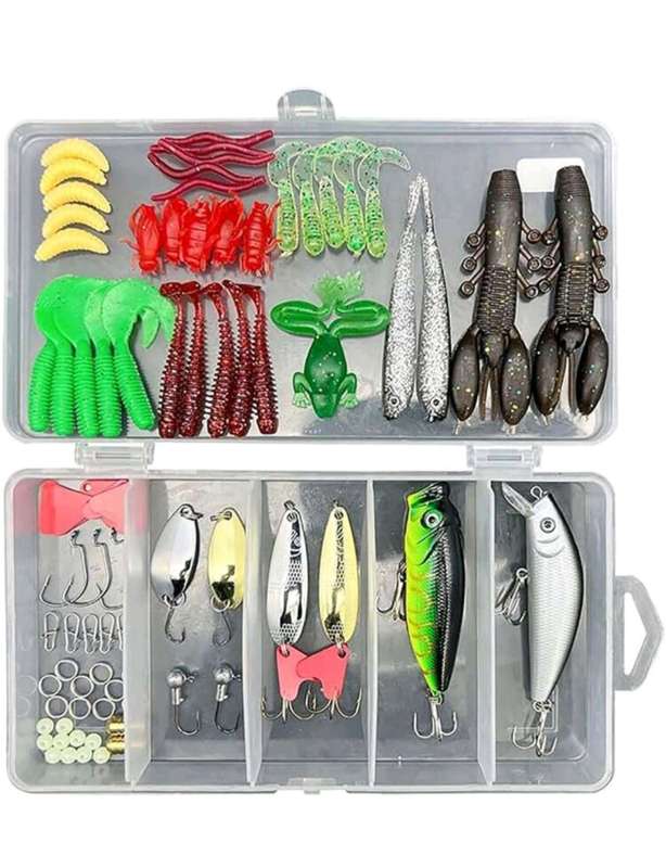 84pcs Fishing Lure Bait tackle kit
