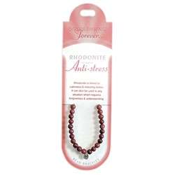 Bead Bracelet - Rhodonite (The Stone of Anti-stress)