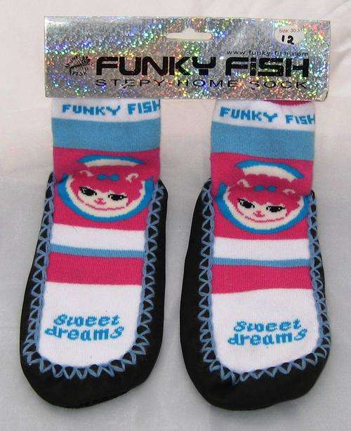 Funky Fish Stepy Home Socks - Various Sizes