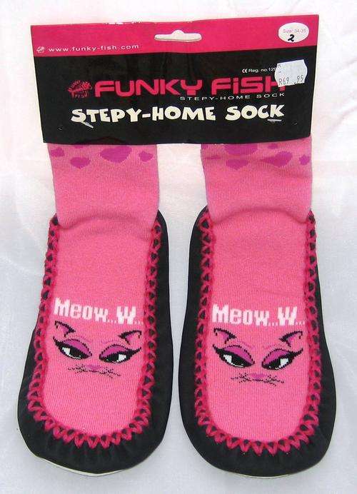 Funky Fish Stepy Home Socks - Various Sizes
