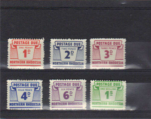 Northern Rhodesia.: SG D5-D10 Fine mint.  very light hinging