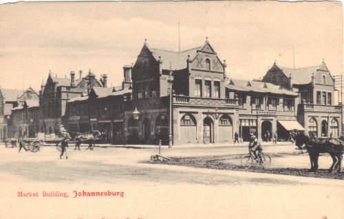 Johannesburg Market Building : Card in very good condition  Plain back undivided.