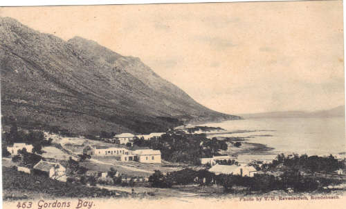 Gordons Bay scene : Very clean postcard.  Photo by T D  Ravenscroft  Rondebosch.