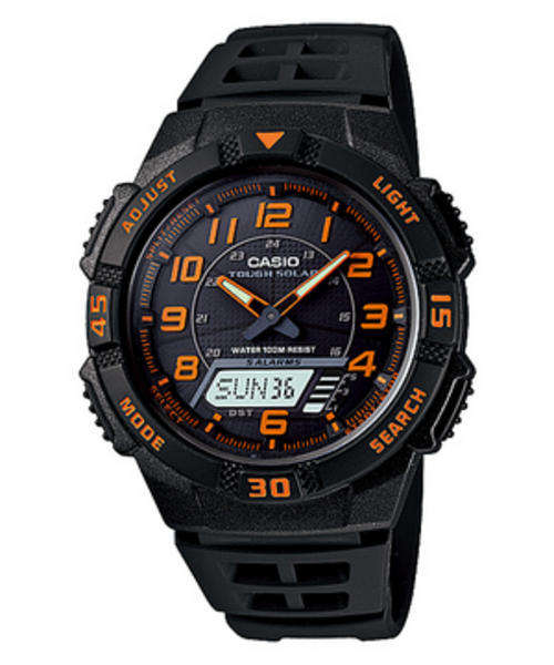 Casio Tough Solar - 100 meter water resistance - afterglow - 2 countdown timers