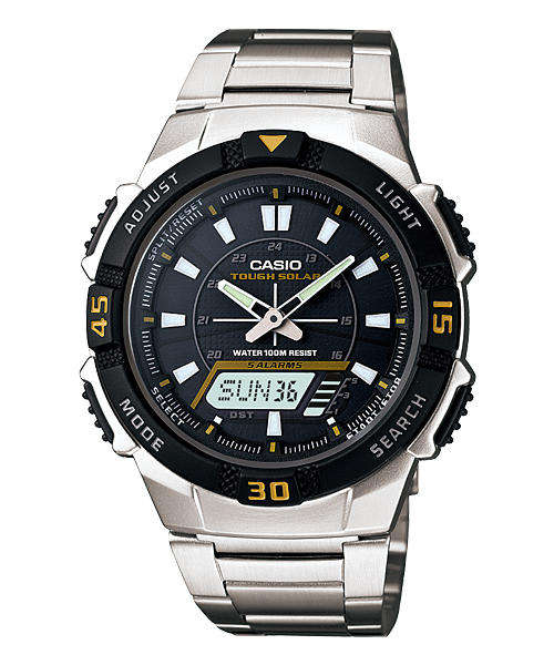 Casio Tough Solar - 100 meter water resistance - afterglow - 2 countdown timers